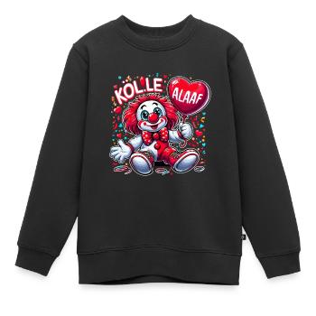 Carnaval Cologne Cologne Alaaf Cologne Clown Mignon - Sweat Premium enfant bio - noir - Devant - AI Model Kid Female (0cm)