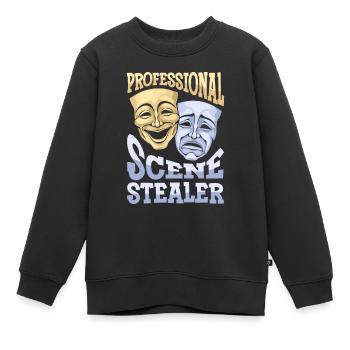 Schauspieler - Kinder Premium Organic Sweatshirt - Schwarz - Vorne - AI Model Kid Female (0cm)