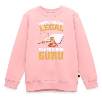 Employé de bureau - Sweat Premium enfant bio - rose - Devant - AI Model Kid Female (0cm)