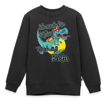 I take off, legend leaves terrain - Kids Premium Organic Sweatshirt - black - Front - AI Model Kid Female (0cm)