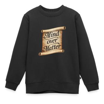 Faites défiler l’ au-dessus de la matière - Sweat Premium enfant bio - noir - Devant - AI Model Kid Female (0cm)