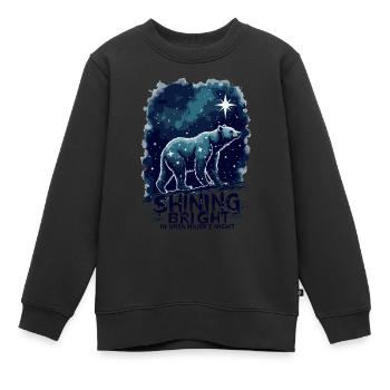 GROßER BÄR - Kinder Premium Organic Sweatshirt - Schwarz - Vorne - AI Model Kid Female (0cm)