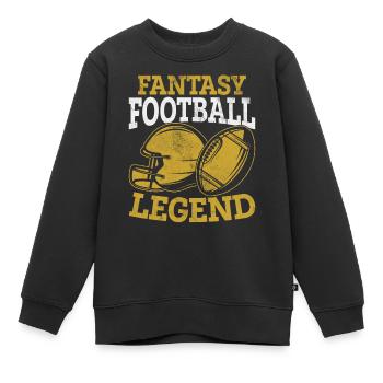 Fantasy Football Legende Kommissar Fußball FFL - Kinder Premium Organic Sweatshirt - Schwarz - Vorne - AI Model Kid Female (0cm)