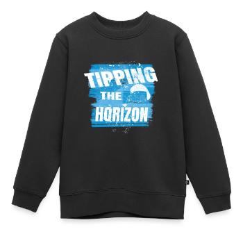 Tipping the Horizon – Paragliding Adventure - Kinder Premium Organic Sweatshirt - Schwarz - Vorne - AI Model Kid Female (0cm)