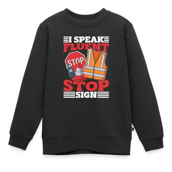 Gardes-frontières - Sweat Premium enfant bio - noir - Devant - AI Model Kid Female (0cm)