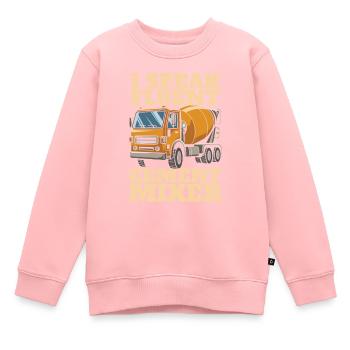Ouvrier du bâtiment - Sweat Premium enfant bio - rose - Devant - AI Model Kid Female (0cm)