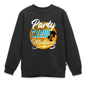 Party Crew Mallorca - Sweat Premium enfant bio - noir - Devant - AI Model Kid Female (0cm)