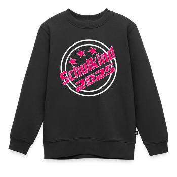 Schulkind 2025 Schulanfang Grundschule Kind - Kinder Premium Organic Sweatshirt - Schwarz - Vorne - AI Model Kid Female (0cm)