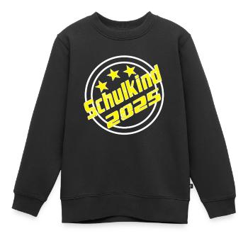 Schulkind 2025 Schulanfang Grundschule Kind - Kinder Premium Organic Sweatshirt - Schwarz - Vorne - AI Model Kid Female (0cm)