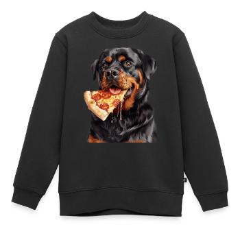 Rottweiler - Sweat Premium enfant bio - noir - Devant - AI Model Kid Female (0cm)