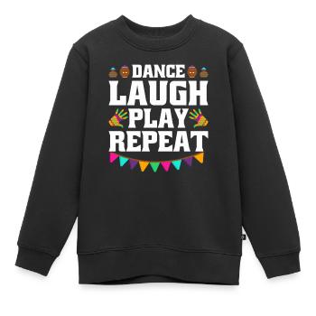 Holi India Holi Festival Happy Holi Fest - Kids Premium Organic Sweatshirt - black - Front - AI Model Kid Female (0cm)