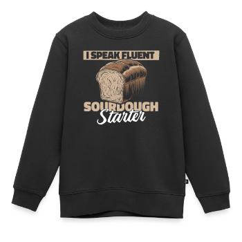 Bäcker - Kinder Premium Organic Sweatshirt - Schwarz - Vorne - AI Model Kid Female (0cm)
