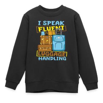 Chasseur - Sweat Premium enfant bio - noir - Devant - AI Model Kid Female (0cm)