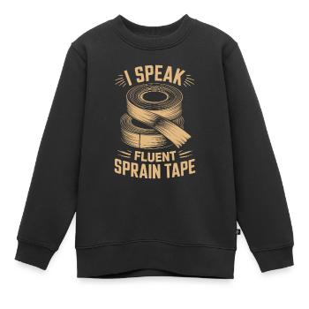 Entraîneur - Sweat Premium enfant bio - noir - Devant - AI Model Kid Female (0cm)
