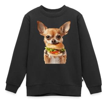 Chihuahua - Kinder Premium Organic Sweatshirt - Schwarz - Vorne - AI Model Kid Female (0cm)