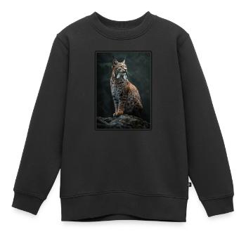 Bobcats Rotluchse Rotluchs Luchs - Kinder Premium Organic Sweatshirt - Schwarz - Vorne - AI Model Kid Female (0cm)