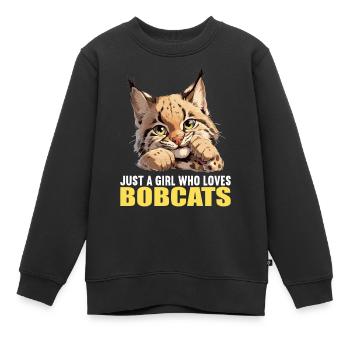 Bobcats Rotluchse Rotluchs Luchs - Kinder Premium Organic Sweatshirt - Schwarz - Vorne - AI Model Kid Female (0cm)