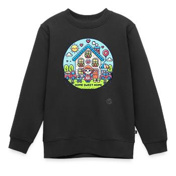 Home Sweet Home, Mama - Kinder Premium Organic Sweatshirt - Schwarz - Vorne - AI Model Kid Female (0cm)