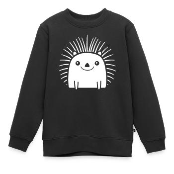 Stachelschwein - Kinder Premium Organic Sweatshirt - Schwarz - Vorne - AI Model Kid Female (0cm)