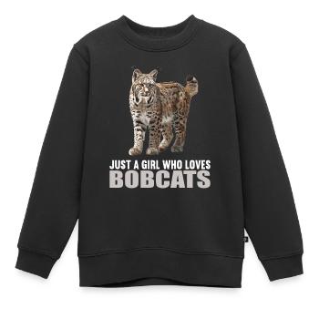 Bobcats Rotluchse Rotluchs Luchs - Kinder Premium Organic Sweatshirt - Schwarz - Vorne - AI Model Kid Female (0cm)