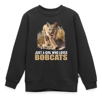 Bobcats Rotluchse Rotluchs Luchs - Kinder Premium Organic Sweatshirt - Schwarz - Vorne - AI Model Kid Female (0cm)
