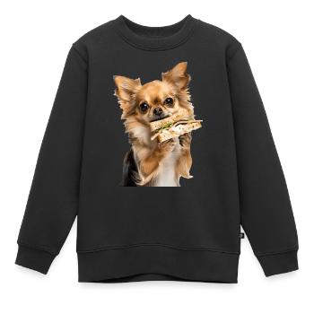 Chihuahua - Kinder Premium Organic Sweatshirt - Schwarz - Vorne - AI Model Kid Female (0cm)