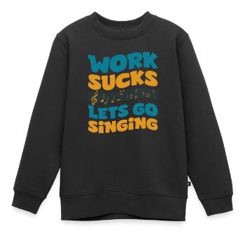 Chor Sänger - Kinder Premium Organic Sweatshirt - Schwarz - Vorne - AI Model Kid Female (0cm)