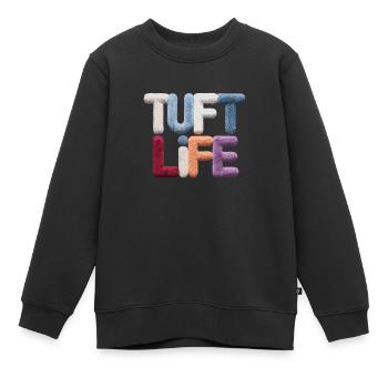 Diy-teppich Lustiger Teppich Tufting - Kinder Premium Organic Sweatshirt - Schwarz - Vorne - AI Model Kid Female (0cm)