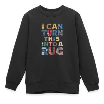 Diy-teppich Lustiger Teppich Tufting - Kinder Premium Organic Sweatshirt - Schwarz - Vorne - AI Model Kid Female (0cm)