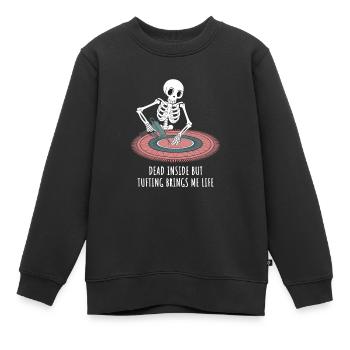 Diy-teppich Lustiger Teppich Tufting - Kinder Premium Organic Sweatshirt - Schwarz - Vorne - AI Model Kid Female (0cm)