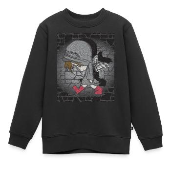 dark boy - Kinder Premium Organic Sweatshirt - Schwarz - Vorne - AI Model Kid Female (0cm)