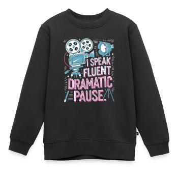 Schauspieler - Kinder Premium Organic Sweatshirt - Schwarz - Vorne - AI Model Kid Female (0cm)