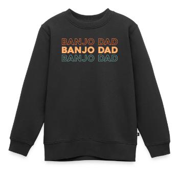 Banjo - Kinder Premium Organic Sweatshirt - Schwarz - Vorne - AI Model Kid Female (0cm)