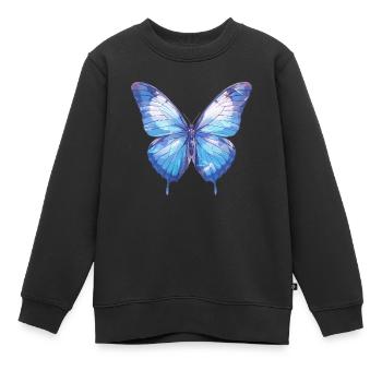 Butterfly Schmetterlinge Schmetterling - Kinder Premium Organic Sweatshirt - Schwarz - Vorne - AI Model Kid Female (0cm)