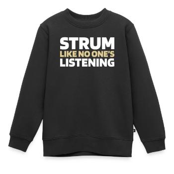 Banjo - Sweat Premium enfant bio - noir - Devant - AI Model Kid Female (0cm)