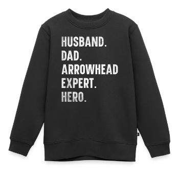 Arrowheads Collection de pointes de flèche de collection - Sweat Premium enfant bio - noir - Devant - AI Model Kid Female (0cm)
