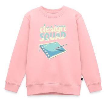 Grafikdesigner Kader - Kinder Premium Organic Sweatshirt - Rosa - Vorne - AI Model Kid Female (0cm)