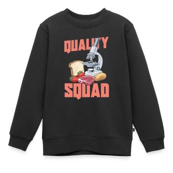 Cadre des techniciens en alimentation - Sweat Premium enfant bio - noir - Devant - AI Model Kid Female (0cm)
