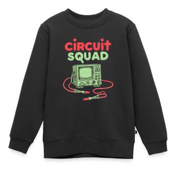 Electrical Engineer Kader - Kids Premium Organic Sweatshirt - black - Front - AI Model Kid Female (0cm)