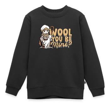 Schafhirte Schäferei Schafe Hirte - Kinder Premium Organic Sweatshirt - Schwarz - Vorne - AI Model Kid Female (0cm)