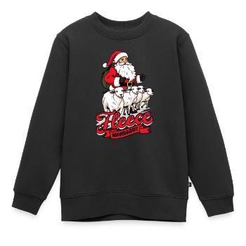 Schafhirte Schäferei Schafe Hirte - Kinder Premium Organic Sweatshirt - Schwarz - Vorne - AI Model Kid Female (0cm)