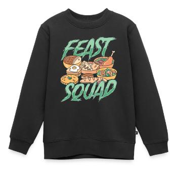 Escouade de traiteur - Sweat Premium enfant bio - noir - Devant - AI Model Kid Female (0cm)