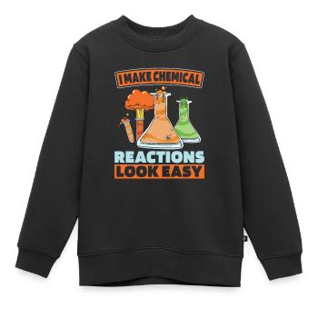 Ingénieur chimiste - Sweat Premium enfant bio - noir - Devant - AI Model Kid Female (0cm)