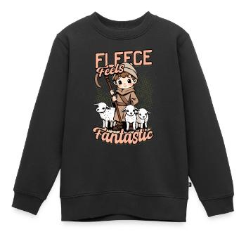 Schafhirte Schäferei Schafe Hirte - Kinder Premium Organic Sweatshirt - Schwarz - Vorne - AI Model Kid Female (0cm)
