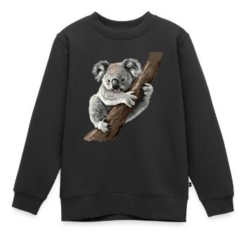 Koalabär, Koala in Australien - Kinder Premium Organic Sweatshirt - Schwarz - Vorne - AI Model Kid Female (0cm)