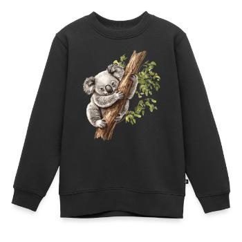 Koalabär, Koala in Australien - Kinder Premium Organic Sweatshirt - Schwarz - Vorne - AI Model Kid Female (0cm)