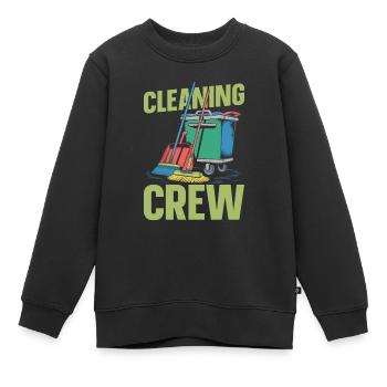 Reiniger Team - Kinder Premium Organic Sweatshirt - Schwarz - Vorne - AI Model Kid Female (0cm)