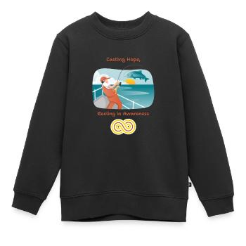 Casting Hope Taumeln im Bewusstsein - Kinder Premium Organic Sweatshirt - Schwarz - Vorne - AI Model Kid Female (0cm)