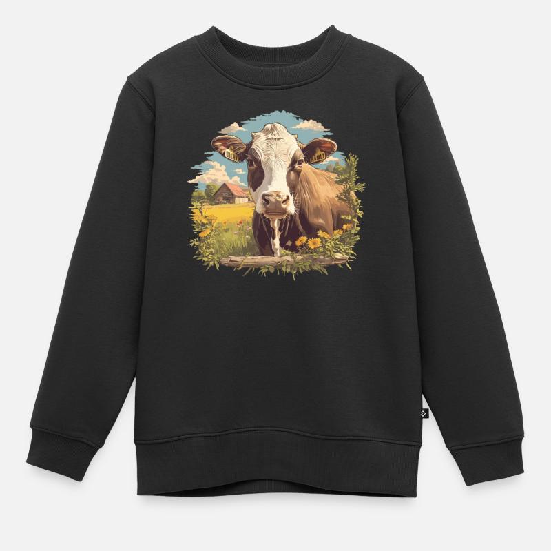 Vaches Vache - Sweat Premium enfant bio - noir