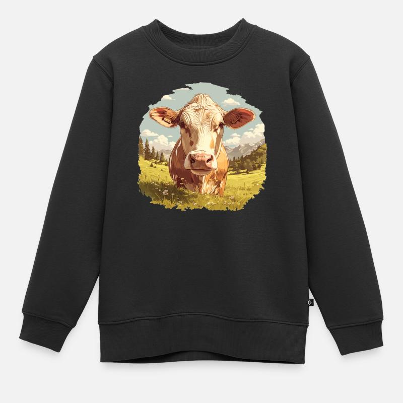 Vaches Vache - Sweat Premium enfant bio - noir